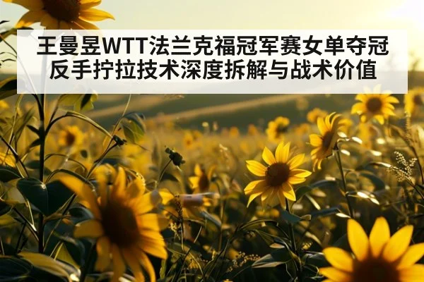 王曼昱WTT法兰克福冠军赛女单夺冠 反手拧拉技术深度拆解与战术价值